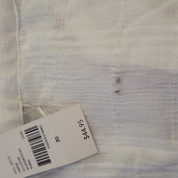 Lagenlook NWT Lane Bryant Sleeveless White Summer Top (20) - Picture 5 of 7